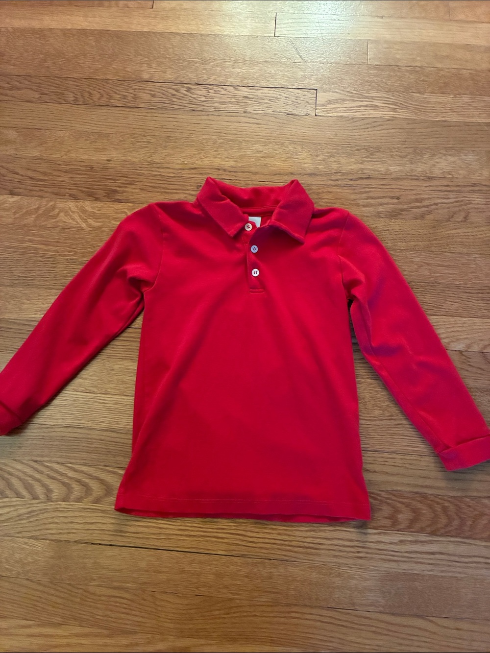 bella bliss Red Long-Sleeve Polo Shirt for Kids